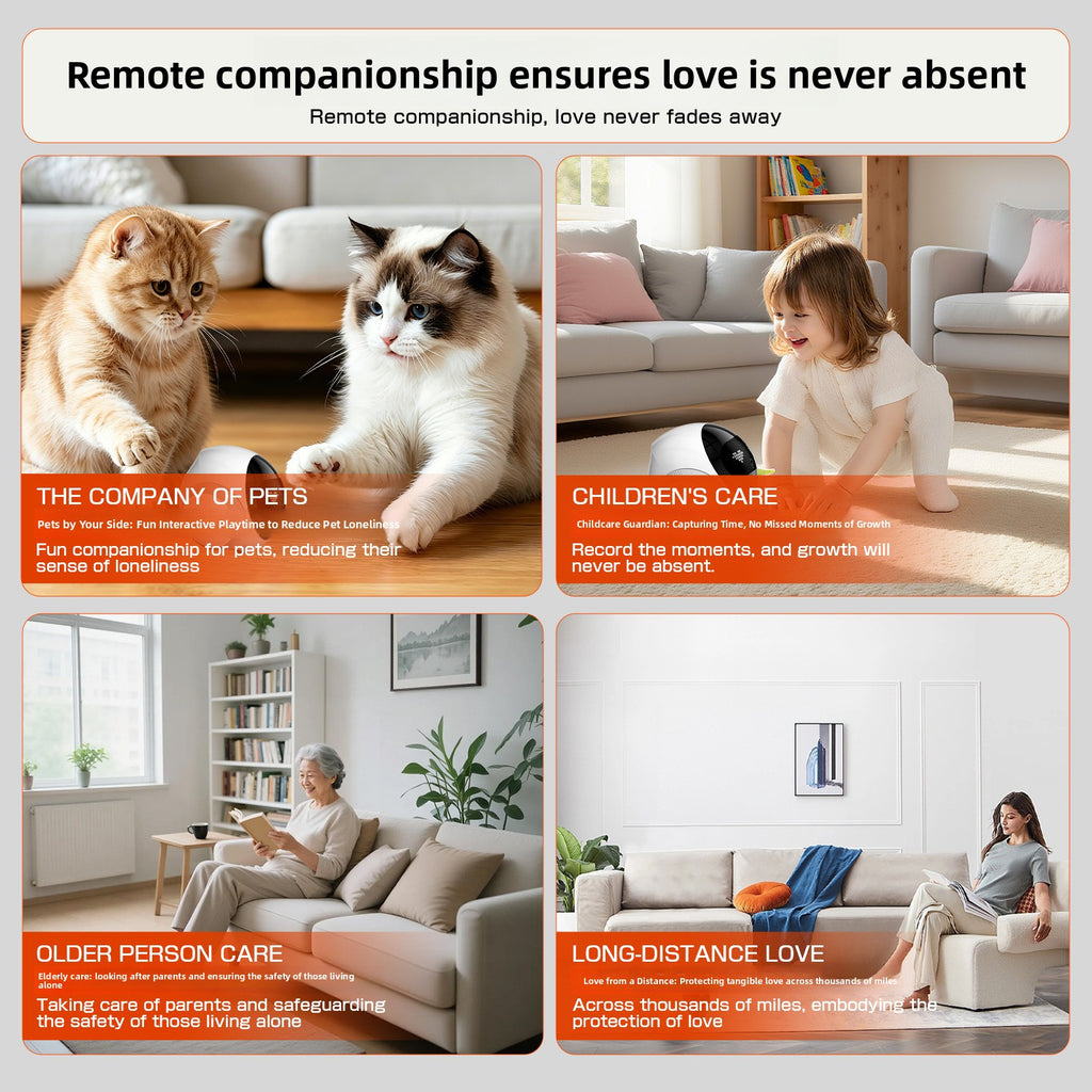 AI Pet Companion Robot with Mobile Monitoring