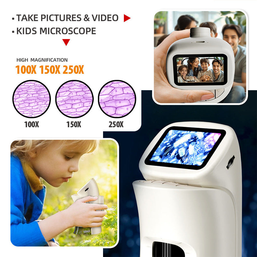 Portable Digital Microscope for Kids Science Exploration
